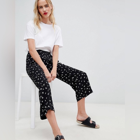 Whistles Pants & Jumpsuits Whistles Camilla Crop Wide Leg Trouser
